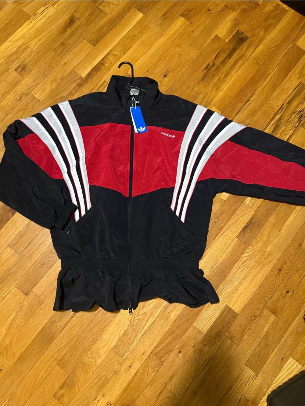 Adidas Santiago Black, Red & White Track Jacket